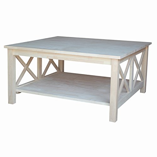 International Concepts Hampton Square Coffee Table, Unf...