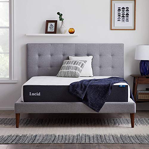 Lucid 10 Inch Memory Foam Medium-Plush Bed Mattress Conventional