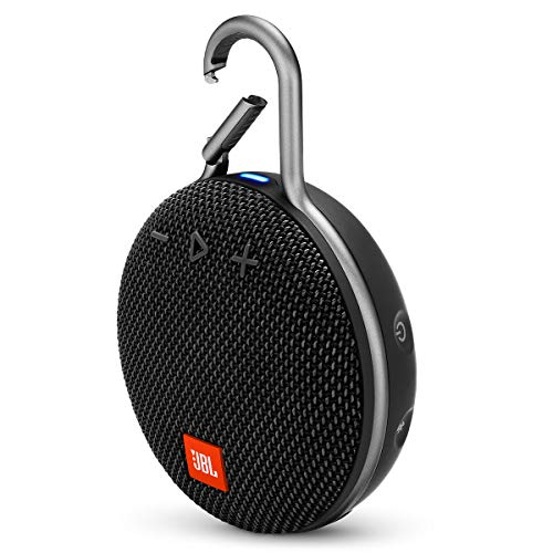 JBL Clip 3, Black - Waterproof, Durable & Portable Bluetooth Speaker - Up to 10 Hours of Play - Includes Noise-Cancelling Speakerphone & Wireless Streaming