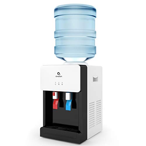 Avalon Premium Hot/Cold Top Loading Countertop Water Cooler Dispenser With Child Safety Lock. UL/Energy Star Approved- White - A1CTWTRCLRWHT