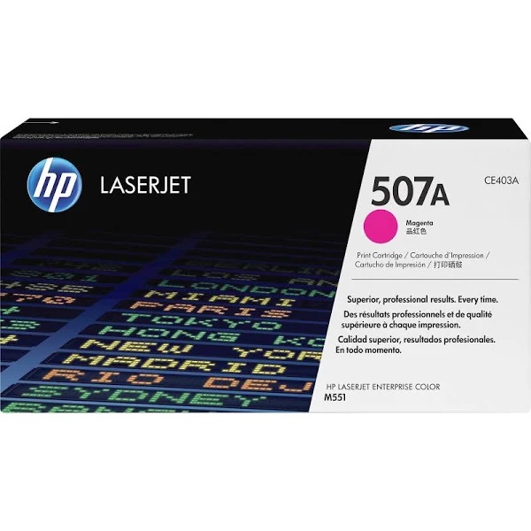 HP 507A Toner Cartridge, Magenta - 1-pack CE403A