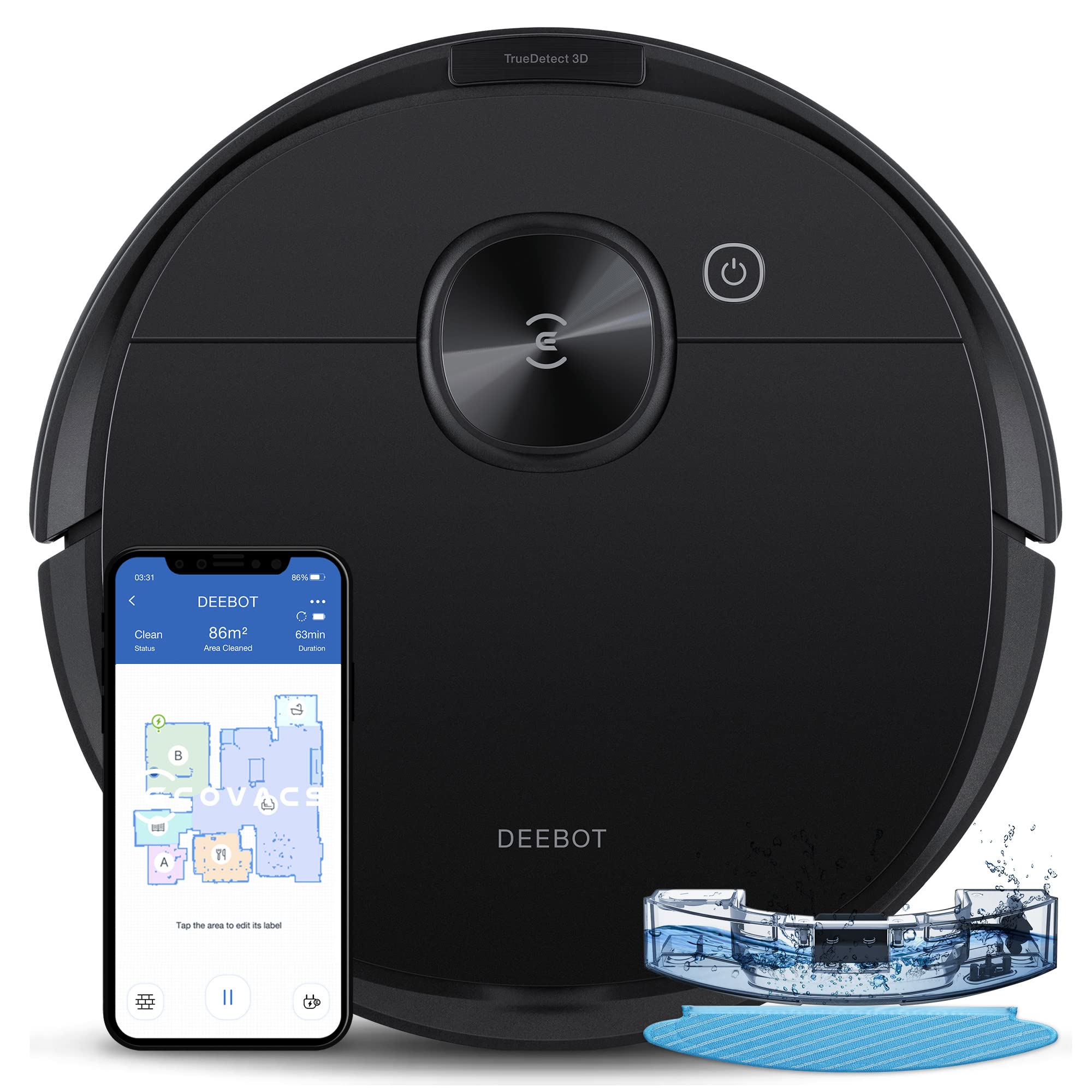 ECOVACS Deebot N8 Pro ????? ???? ?????????? ??? Mop