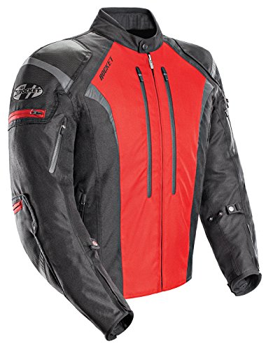 Joe Rocket Atomic 5.0 Mens Black/Red Textile Jac...