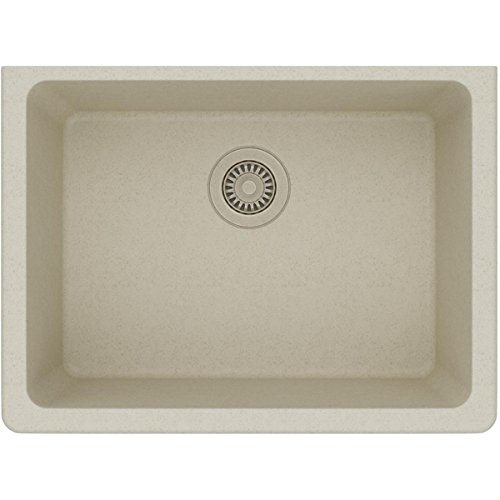 Elkay Quartz Classic ELGU2522BQ0 Single Bowl Undermount Sink, Bisque