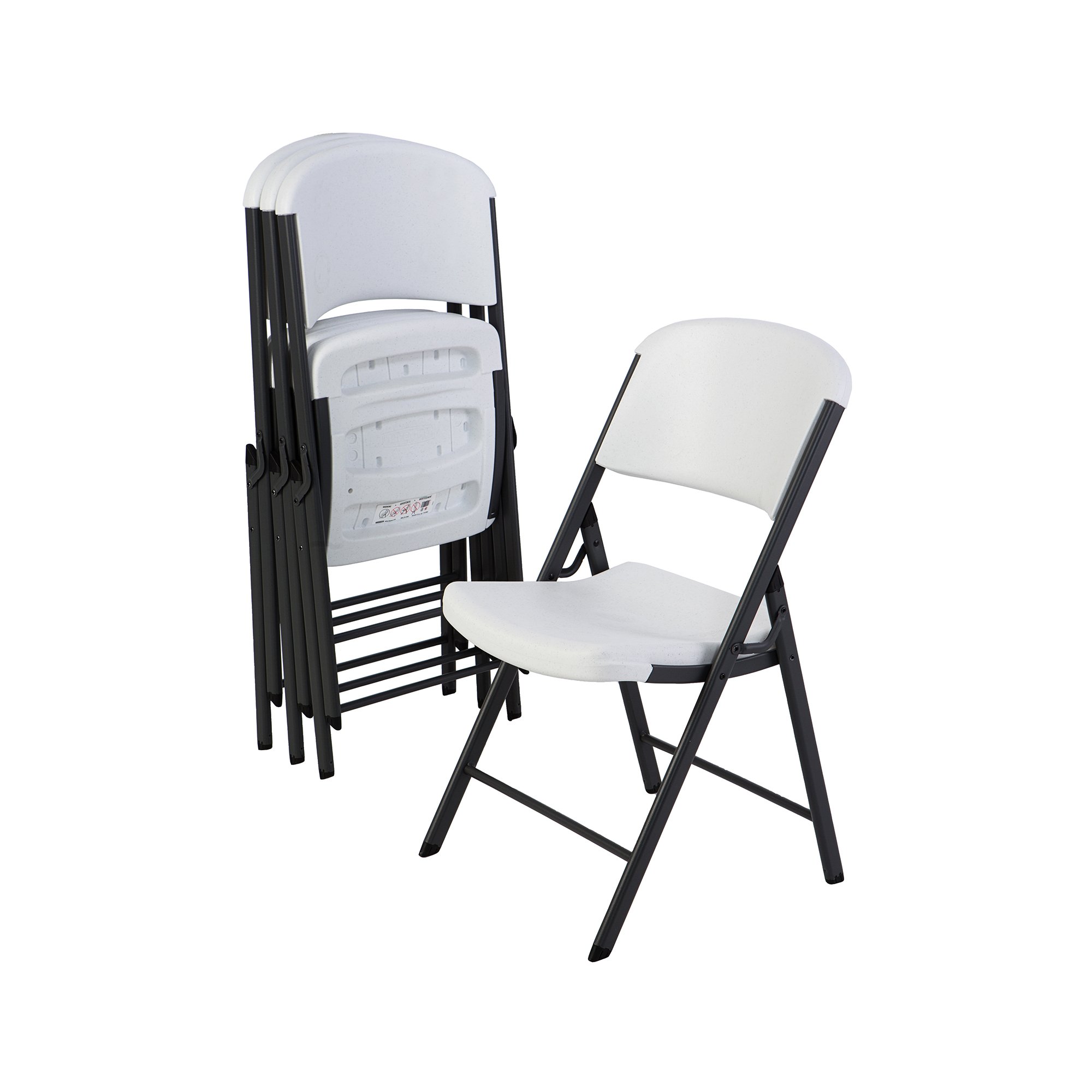 Lifetime Commercial Grade Folding Chair, 4 Pack, White ...