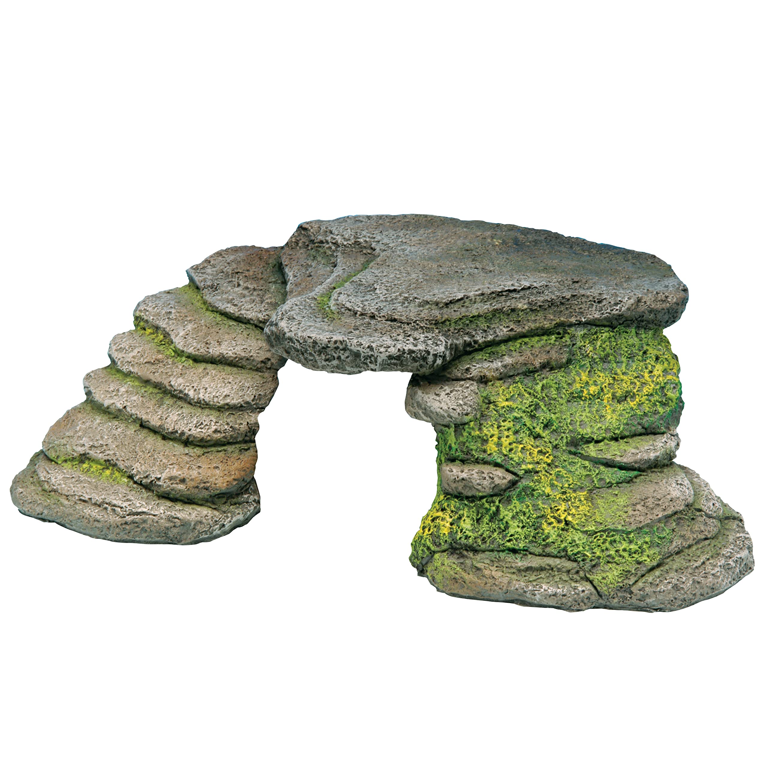 Penn-Plax Reptology Shale Step Ledge for Aquariums & Terrariums, Adds Hiding Spots, Swim Throughs, Basking Ledges for Fish, Reptiles, Amphibians, and Small Animals