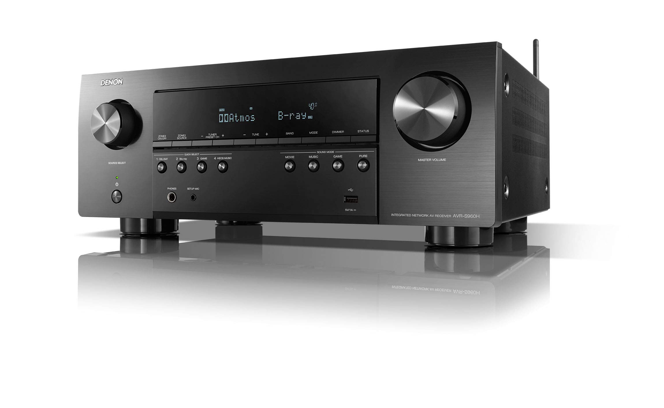 Denon AVR-S970H 8K ??????? HD 7.2 ??????? (90Watt X 7) AV ??????? 2022 ????