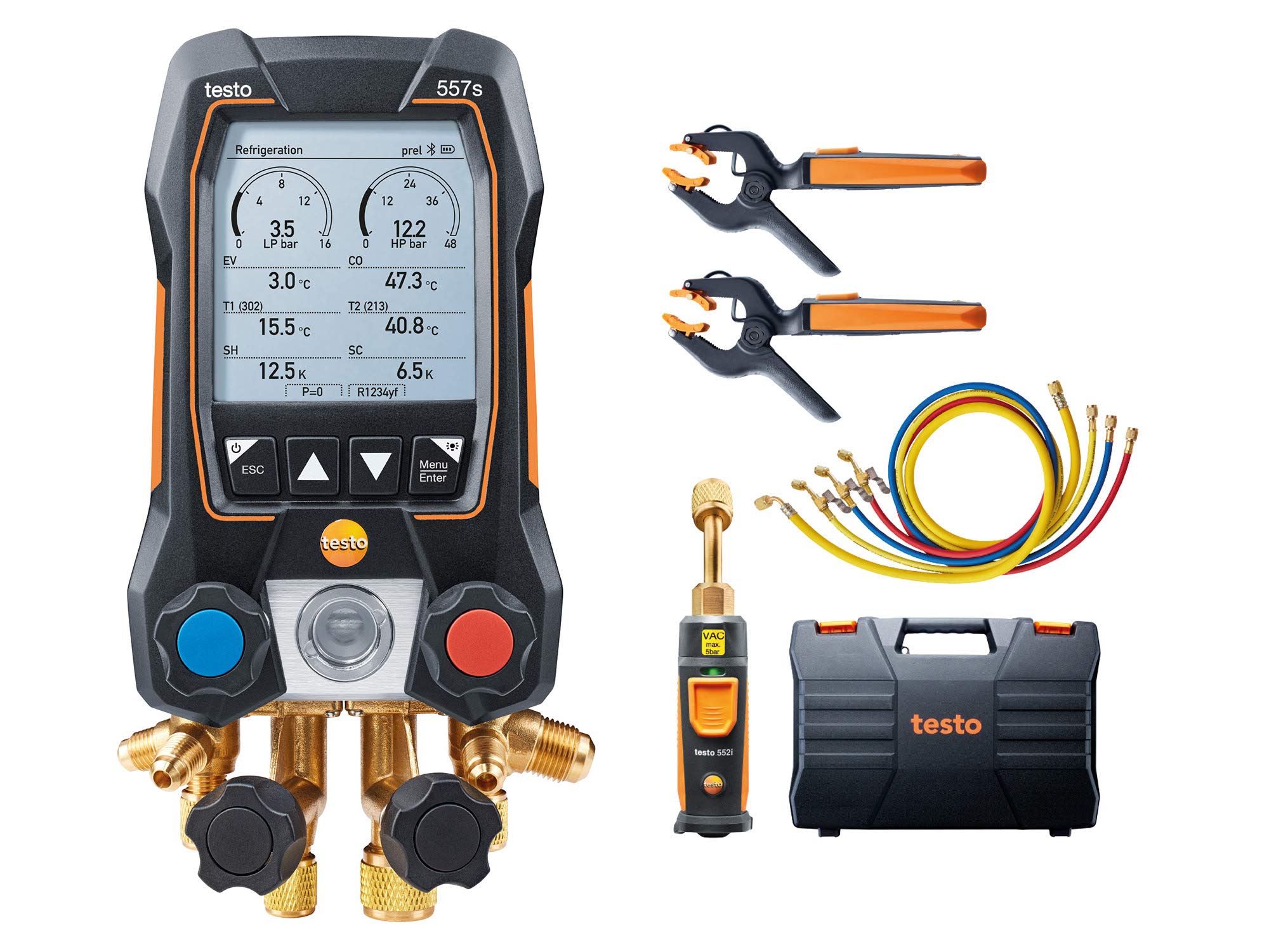 Testo 557s Kit I App Operated Digital Manifold, 2 x  11...