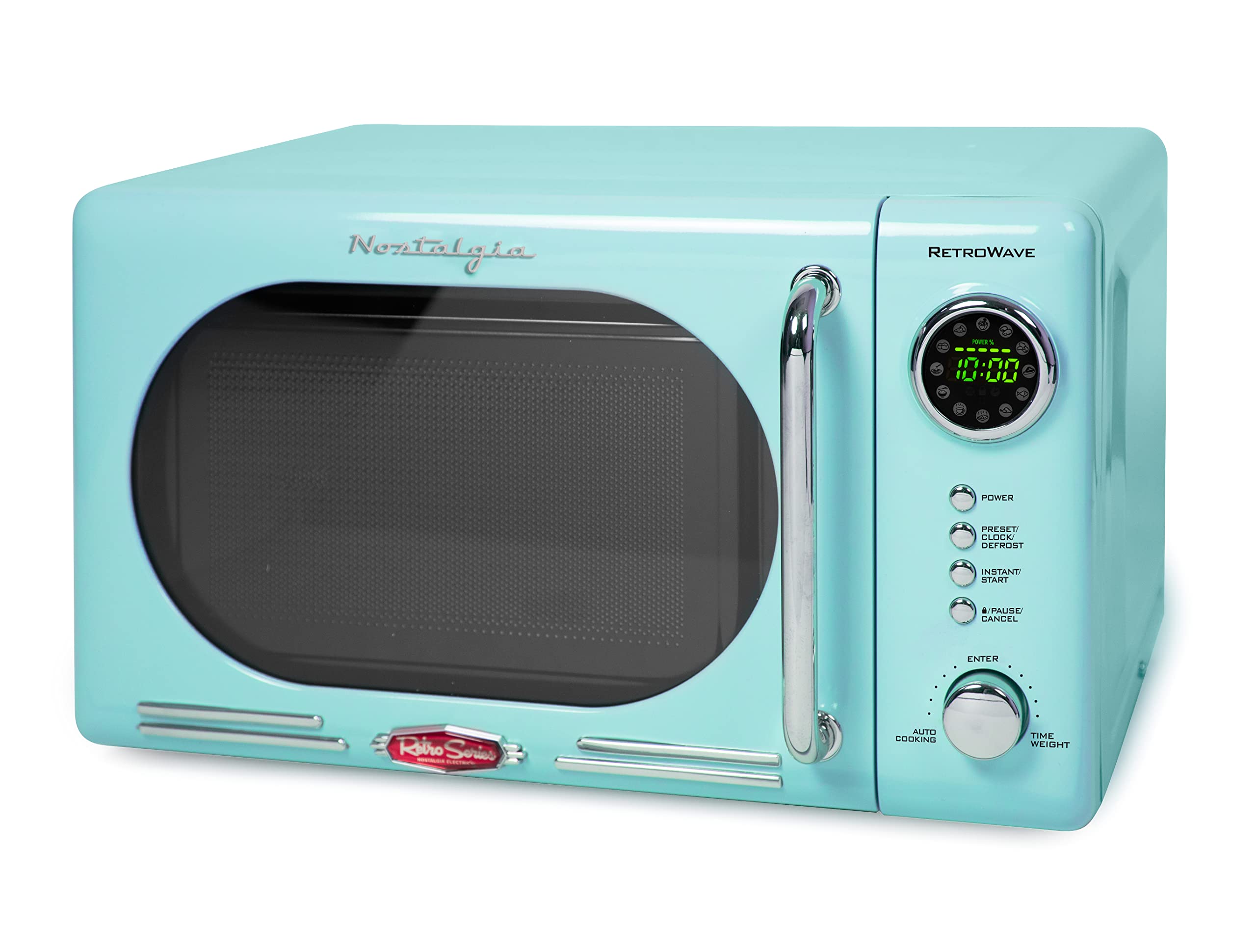 Nostalgia Retro Compact Countertop Microwave Oven