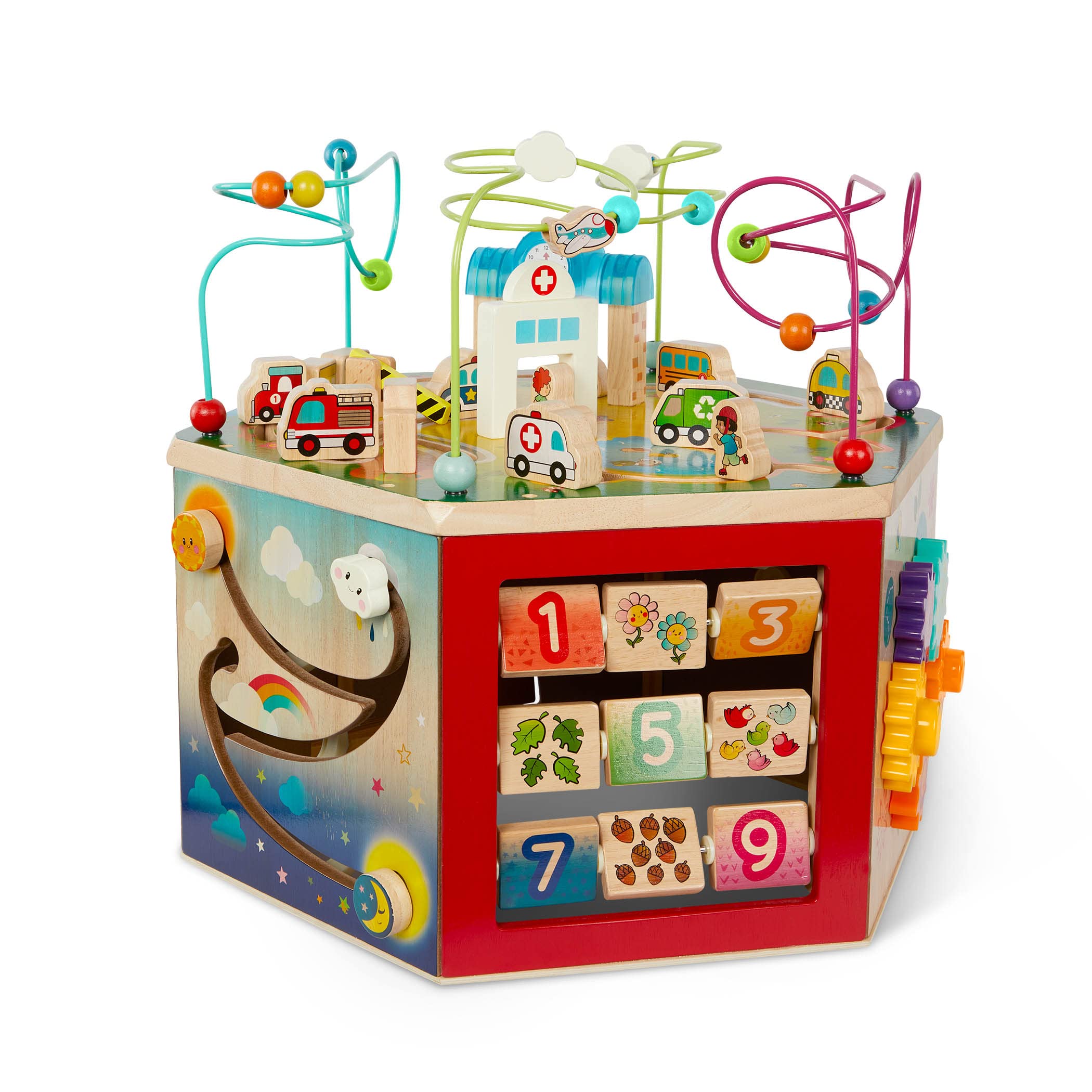 Battat - Wooden Activity Cube