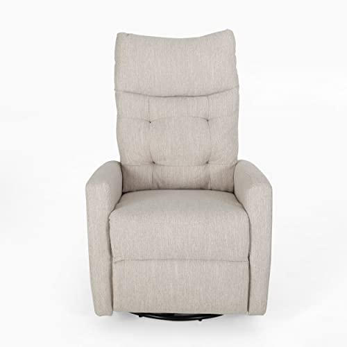 Great Deal Furniture Ishtar Contemporary Glider Swivel Push Back Nursery Recliner