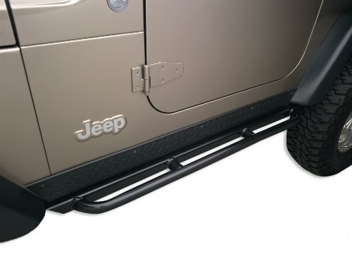 Body Armor TJ-4121 Black - Steel RockCrawler Side Guard...