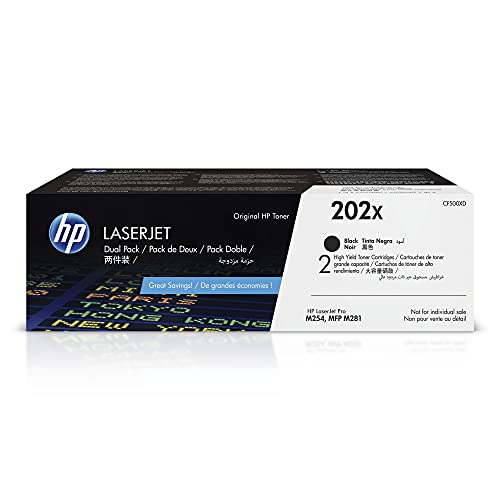 HP Original  202X Black High-yield Toner Cartridges (2-...