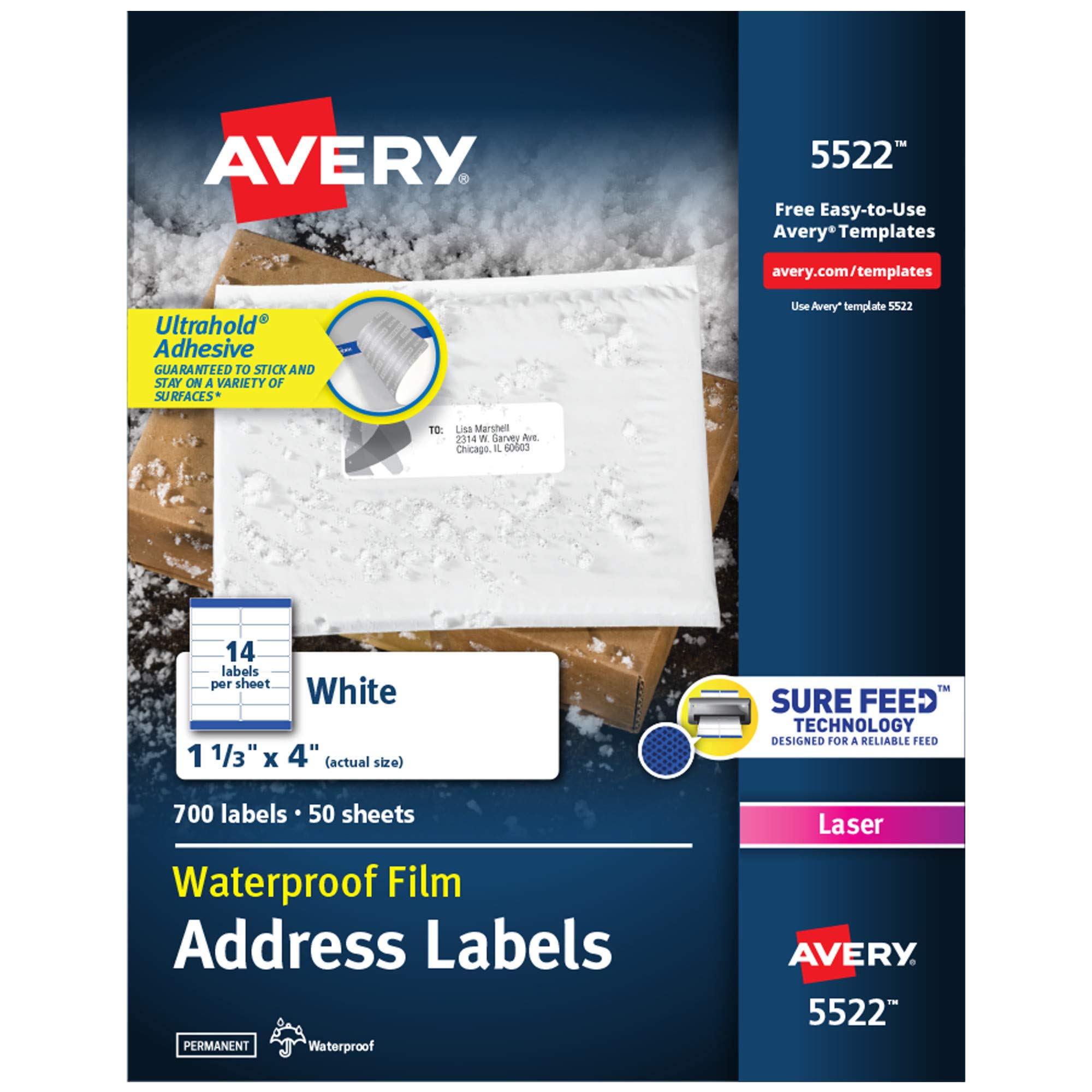 Avery Weatherproof Mailing Labels