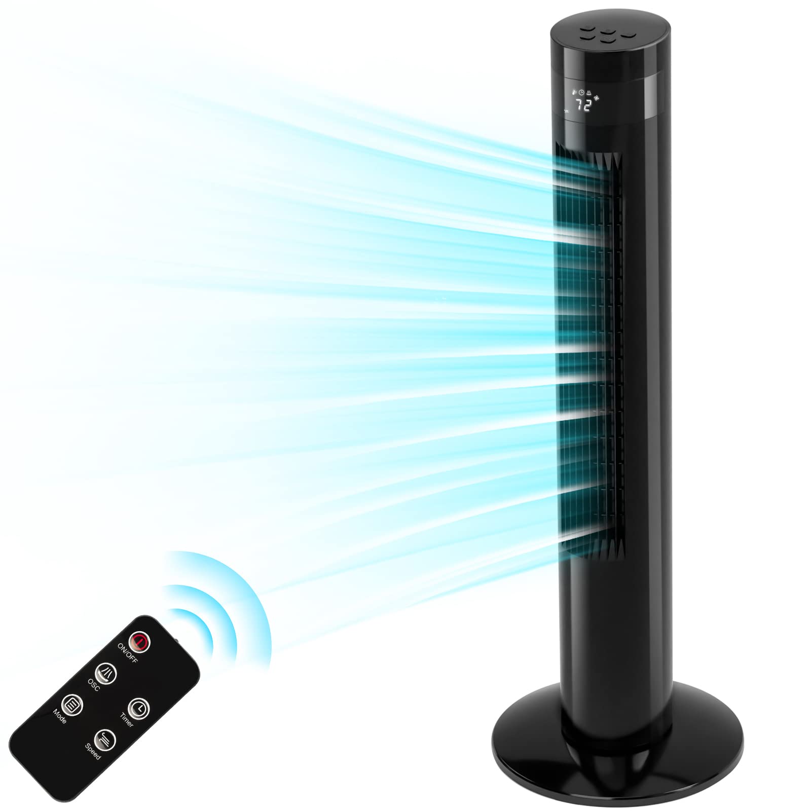 Antarctic Star Tower Fan Portable Electric Oscillating Fan