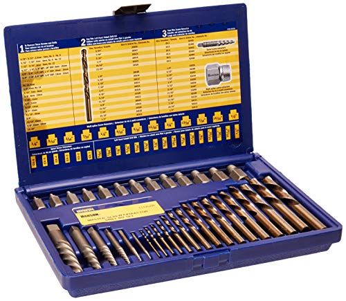 Irwin Tools Screw Extractor/ Drill Bit Set, 35-Piece (1...