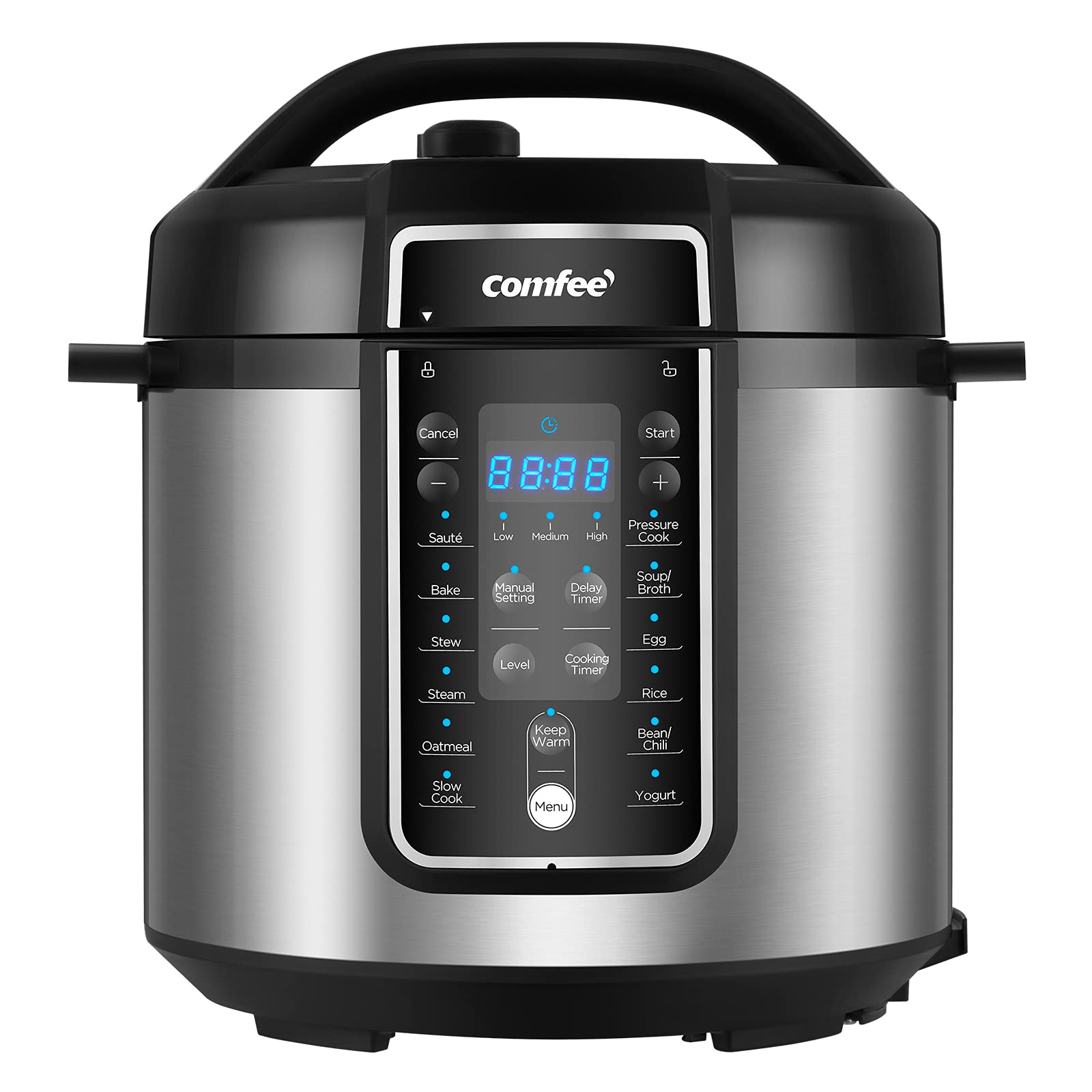 COMFEE' ’ Pressure Cooker 6 Quart with 12 Presets, Mult...