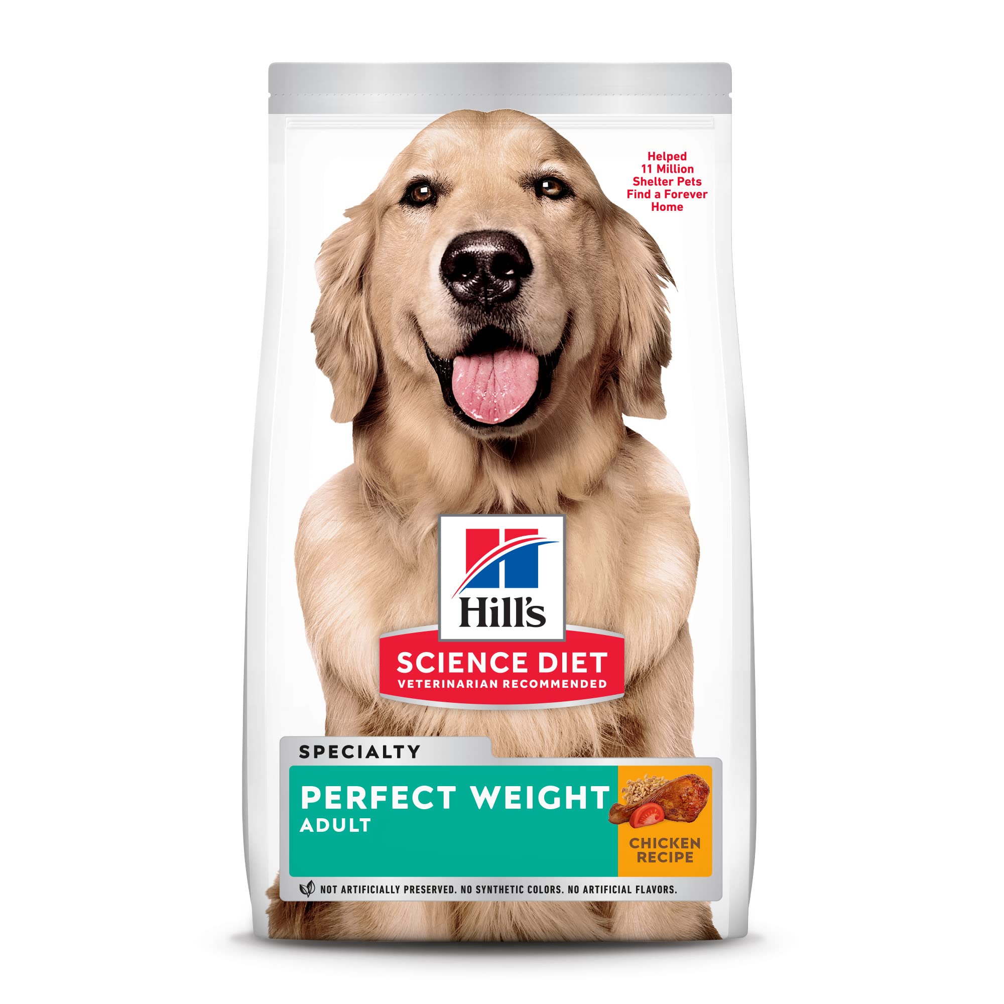 Hill's Science Diet Dry Dog Food, Adult, Perfect Weight for Healthy Weight & Weight Management