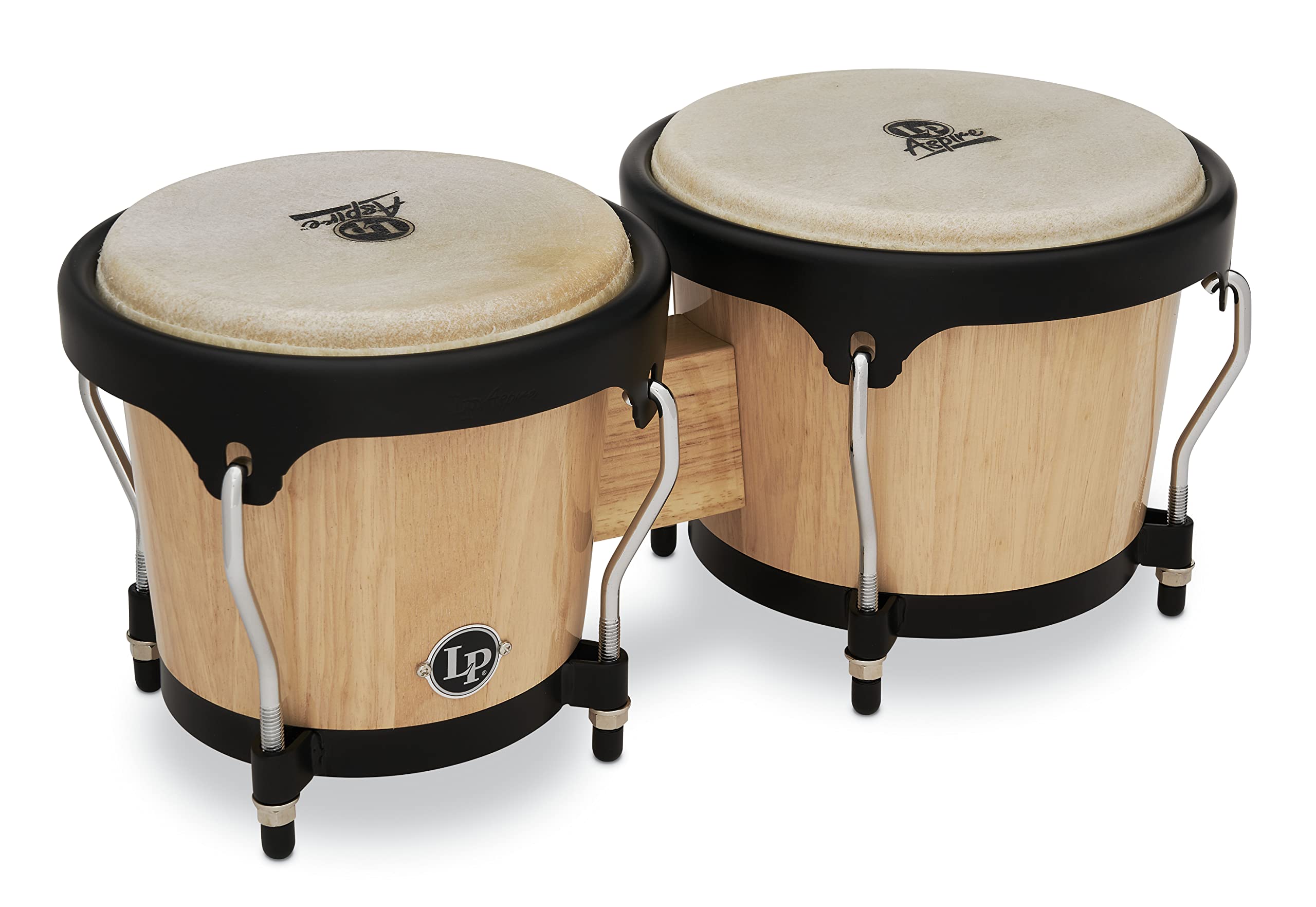 Latin Percussion LP ASPIRE Series Wood Bongos Natural L...