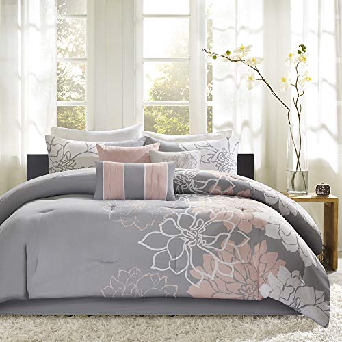 Madison Park Lola, Floral, Flowers - 6 Pieces Bedding S...