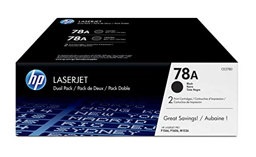 HP 78A | CE278D | 2 Toner Cartridges | Black