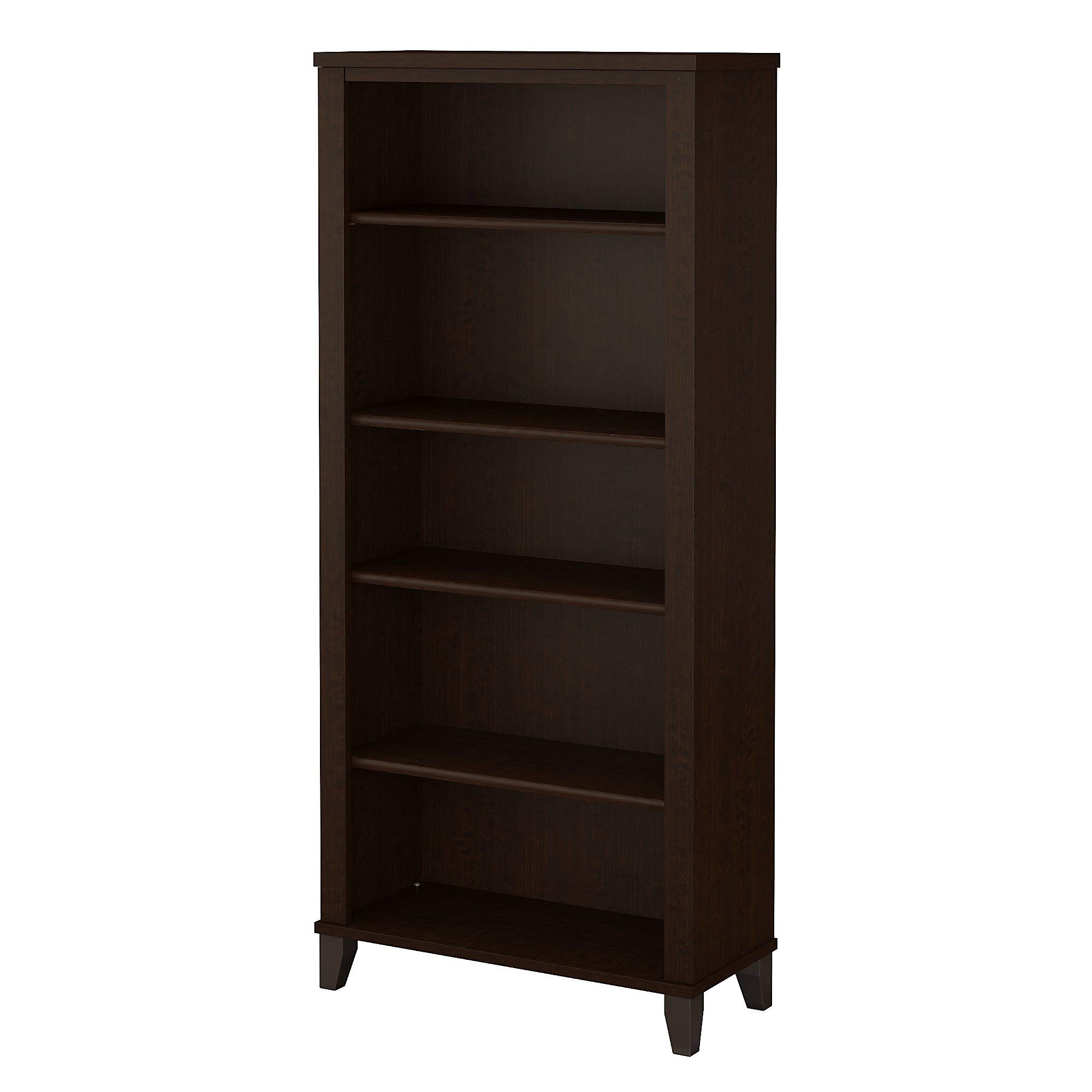 Bush Furniture Somerset Tall 5 Shelf Bookcase in Mocha ...