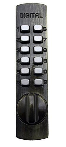 Lockey USA Mechanical Keyless Surface Mount Hook Bolt L...