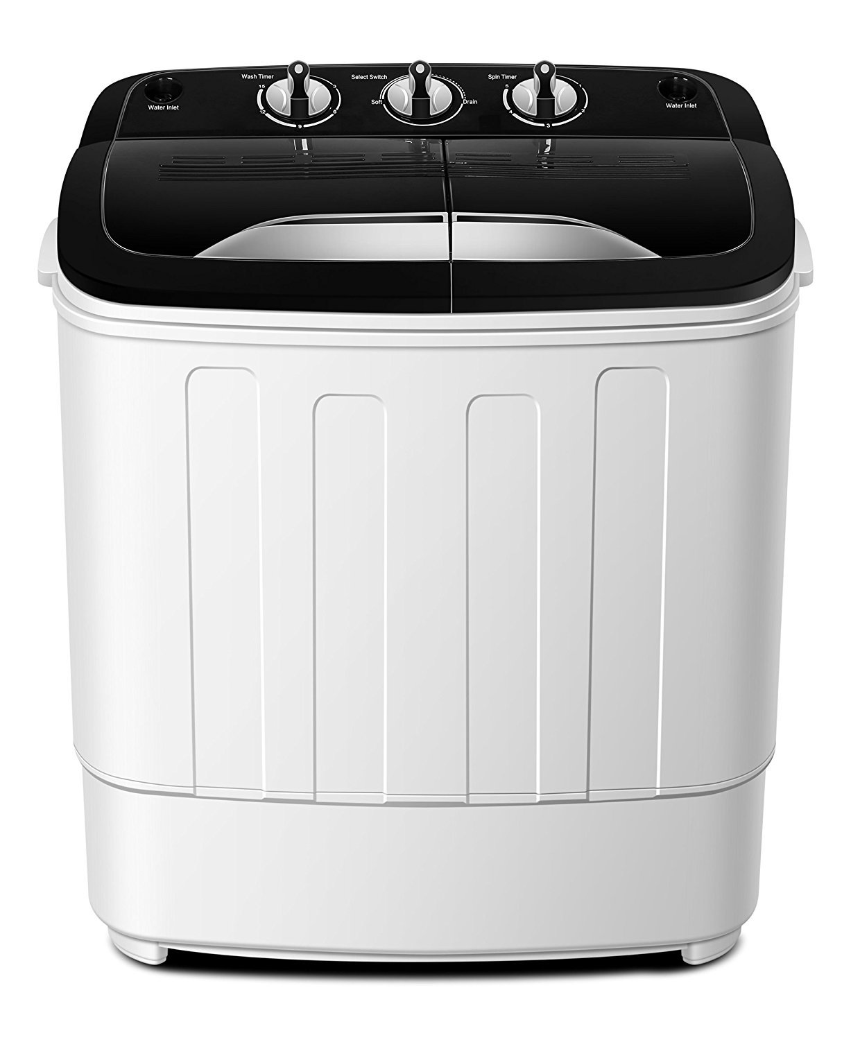 Think Gizmos Portable Washing Machine with Draining Pump - Twin Tub Washer Machine with 7.9lbs Wash and 4.4lbs Spin Cycle Compartments by 