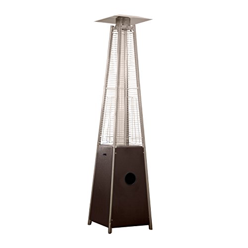 Hiland HLDSO1-WGTHG Pyramid Patio Propane Heater w/Whee...