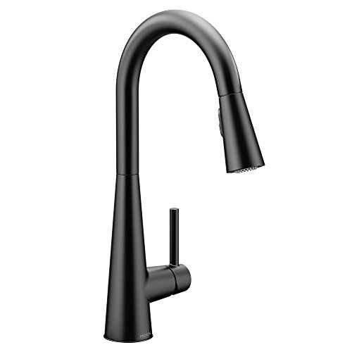 Moen 7864BL Sleek One-Handle High Arc Pulldown Kitchen ...