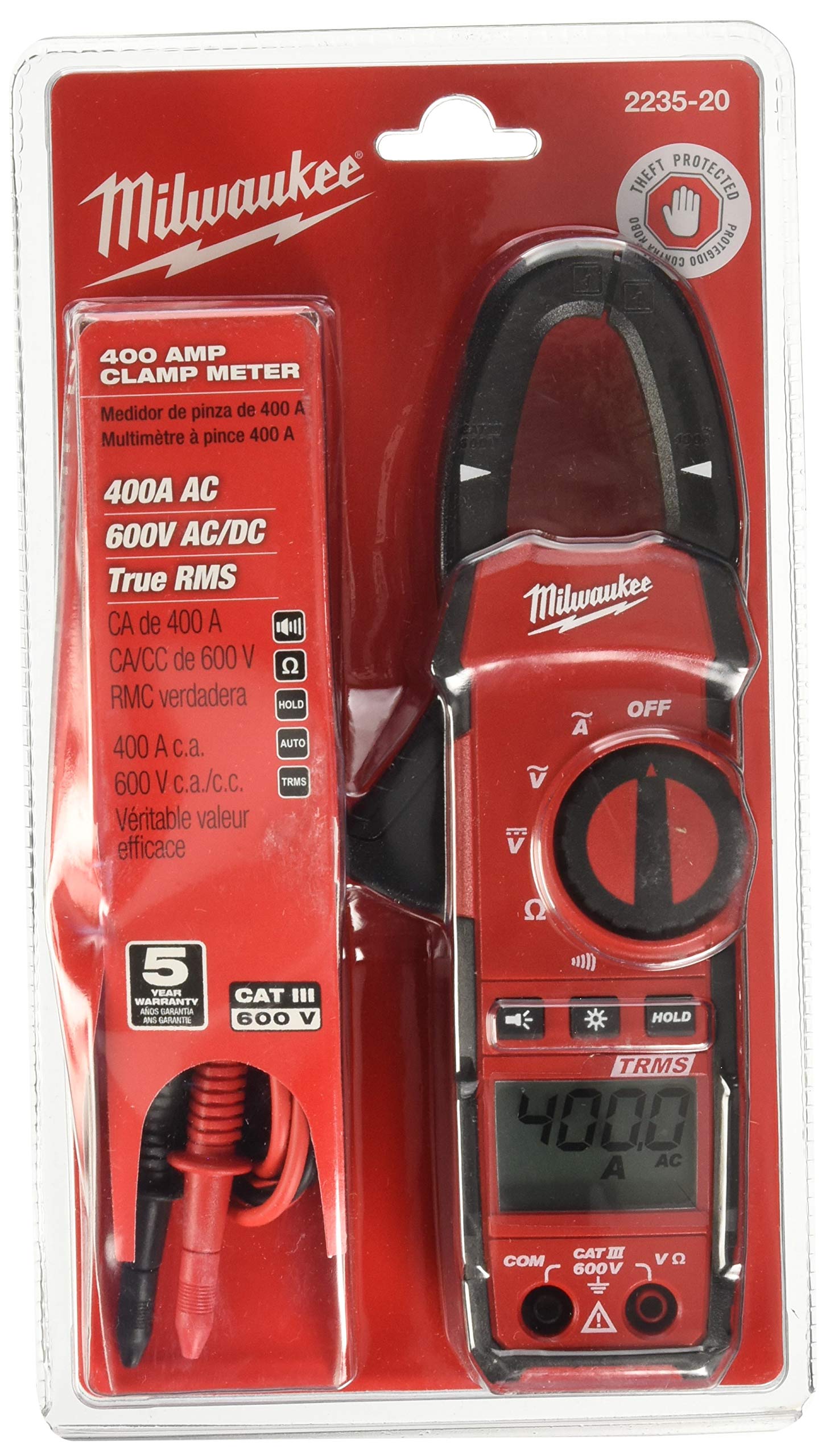 Milwaukee 2235-20 400 Amp ক্ল্যাম্প মিটার...