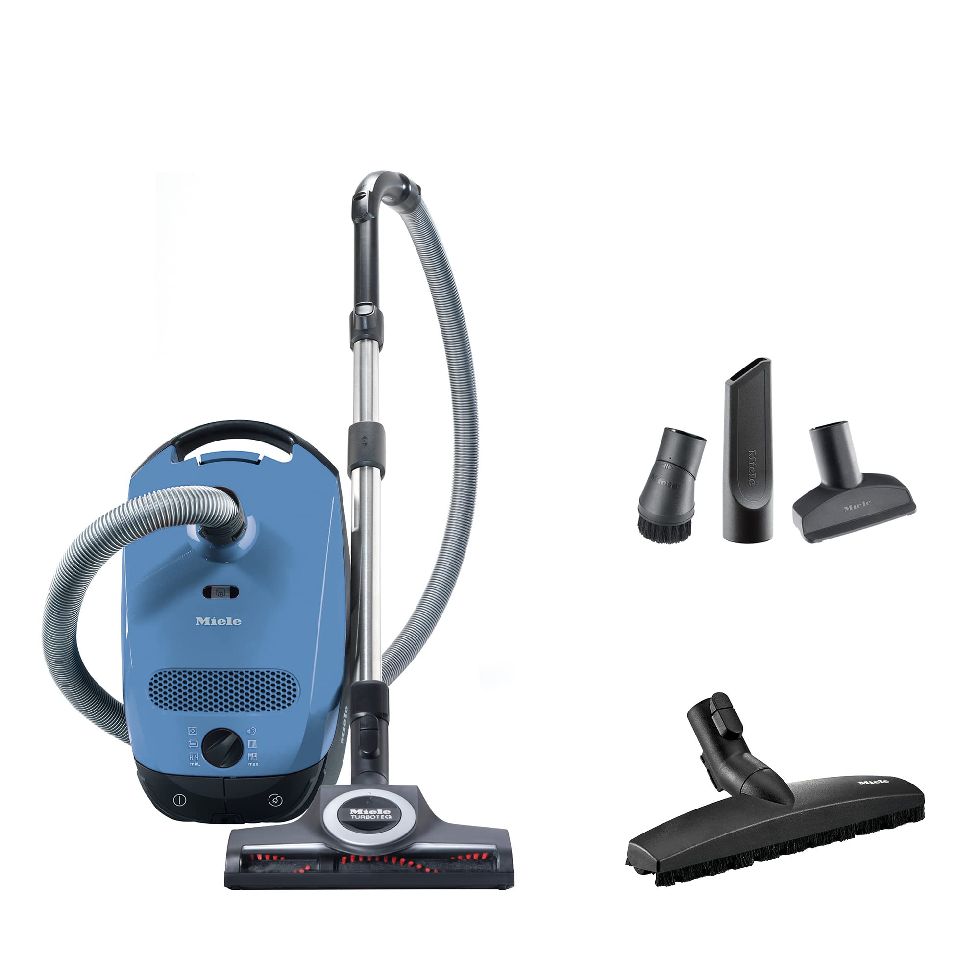 Miele Classic C1 Turbo Team Bagged Canister Vacuum, Tec...