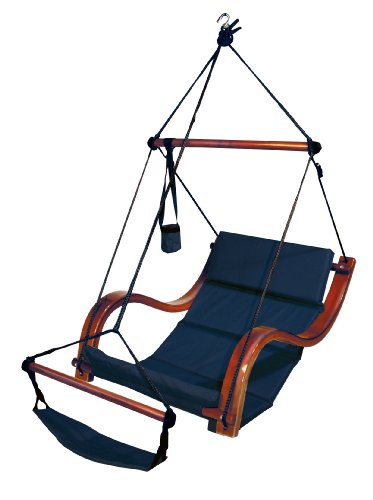 Hammaka Nami Deluxe Hanging Hammock Lounger Chair In Blue