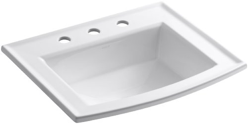 KOHLER K-2356-8-0 Archer Drop-In Bathroom Sink with 8-I...