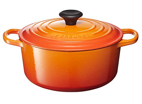 Le Creuset LS2501-242 Signature Enameled Cast-Iron Roun...