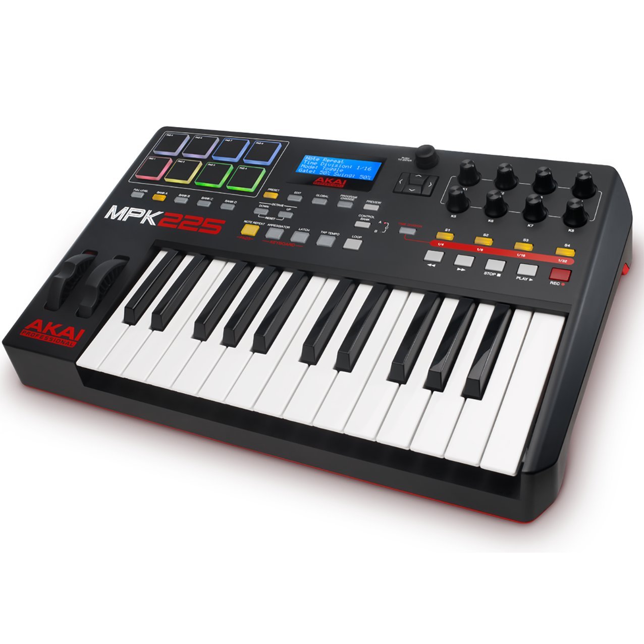 Akai Professional MPK225 - 25 সেমি ওয়েটেড কী সহ USB MIDI কীবোর্ড কন্ট্রোলার