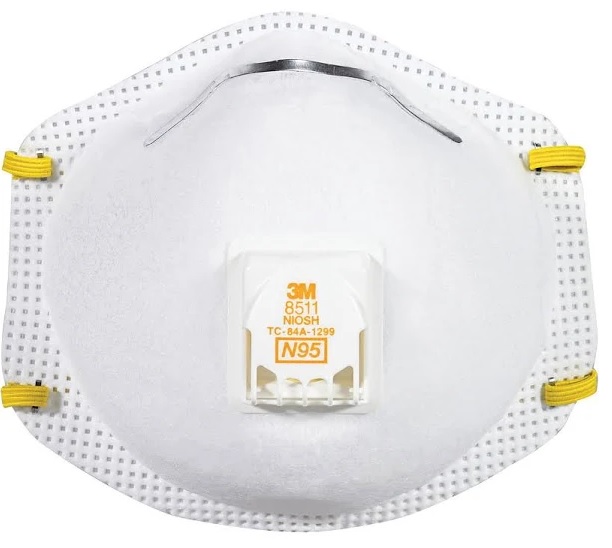 3M 8511 Respirator, N95, Cool Flow Valve - N95 (25pc)